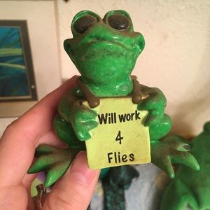 cute frog figurine